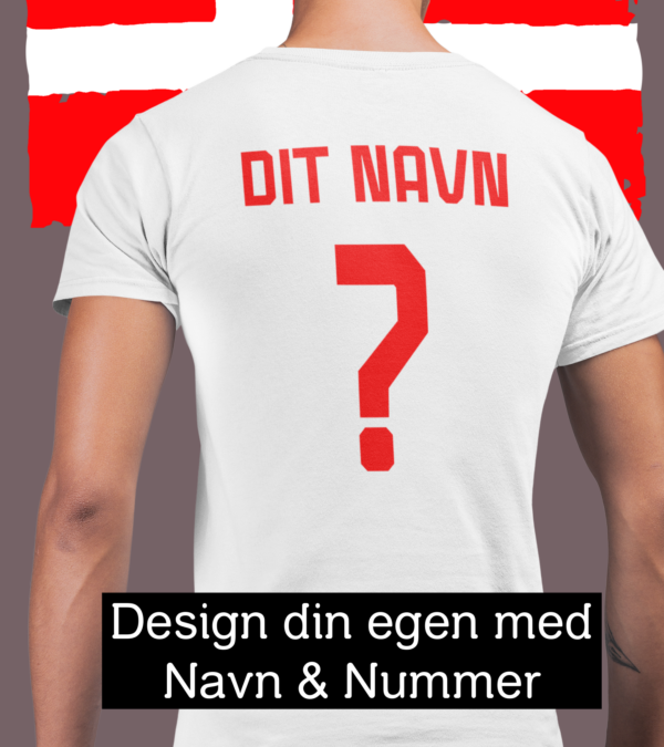 landsholdstrøje med eget navn