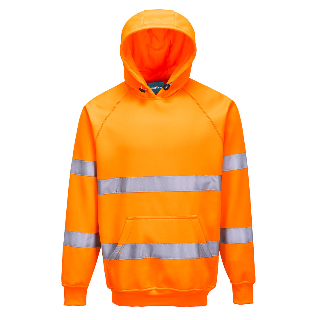 Hi-vis sweatshirt med hætte