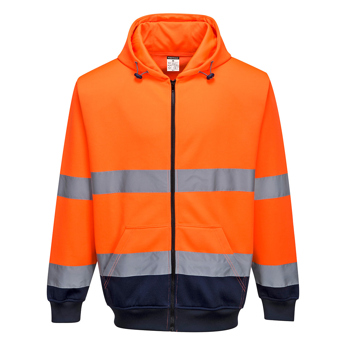 2 farvet lynlås cardigan sweat
