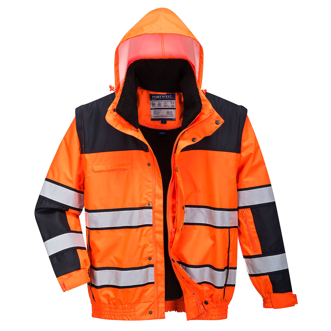 Hi-vis klassisk pilotjakke