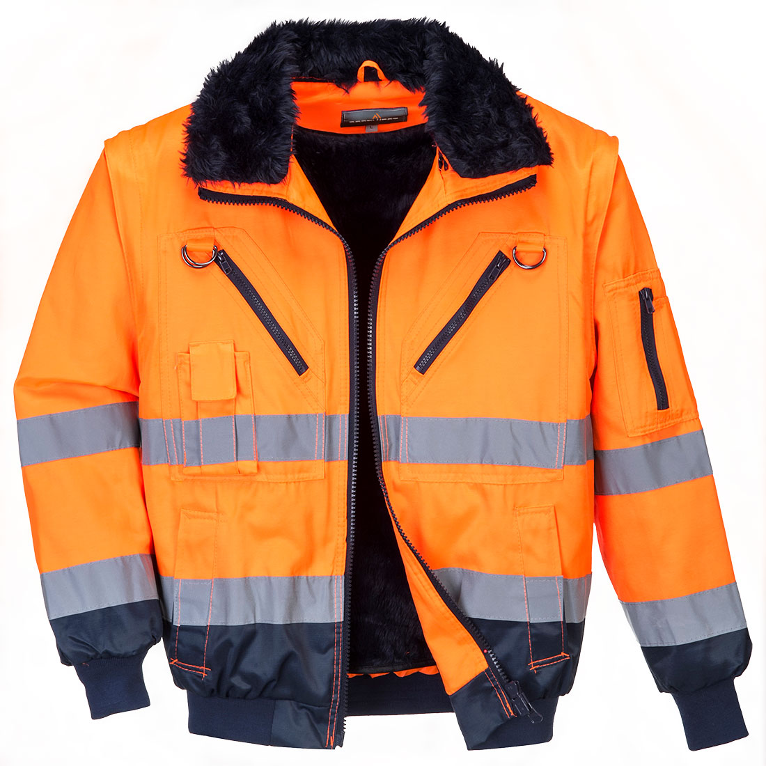 Hi-vis 3 i 1 pilot jakke