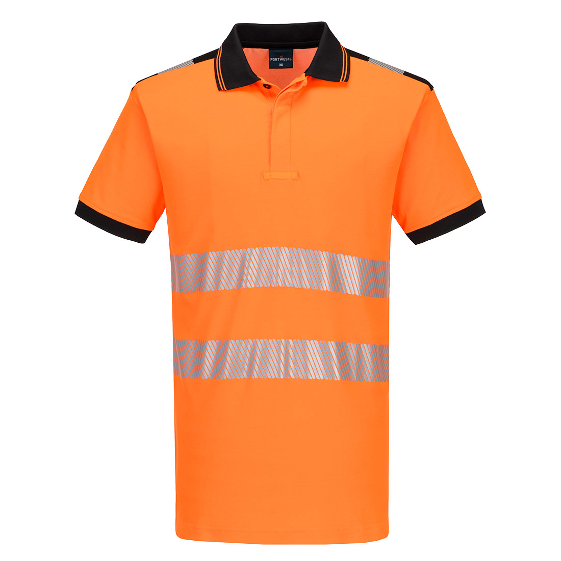 PW3 Hi-vis bomuld komfort polo med korte ærmer