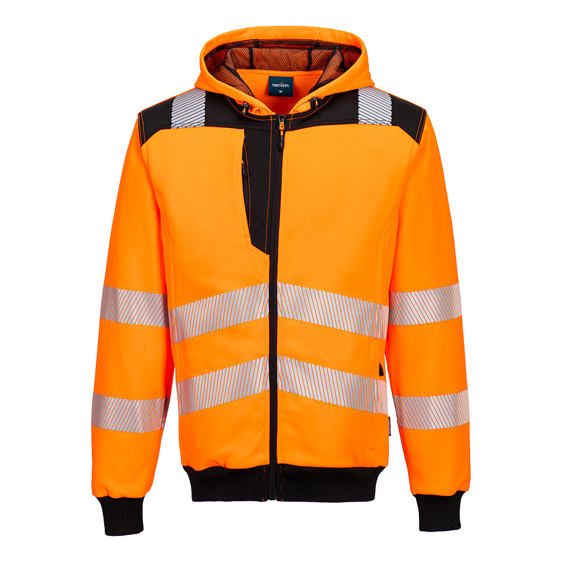 PW3 hi-vis hættetrøje med lynlås