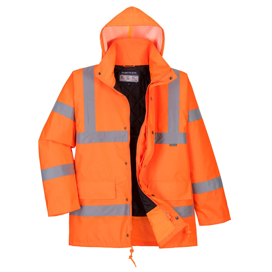Hi-vis åndbar vinter trafikjakke