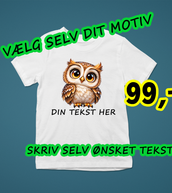 børne tshirt med tryk